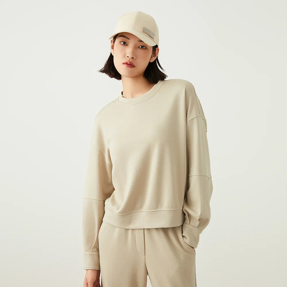 Crew Neck Wool Sweatshirt