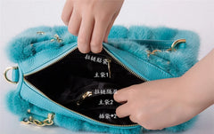 Luxury Real Fur Handbag
