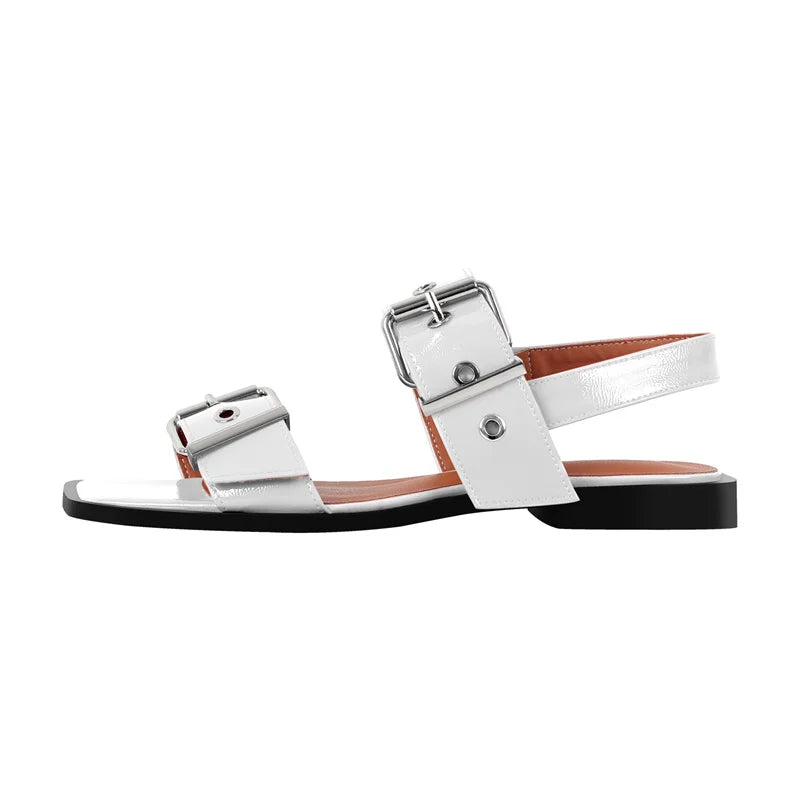 Square Toe Slingback Flats Shoes