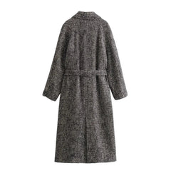 Classic Belted Twill Overcoat