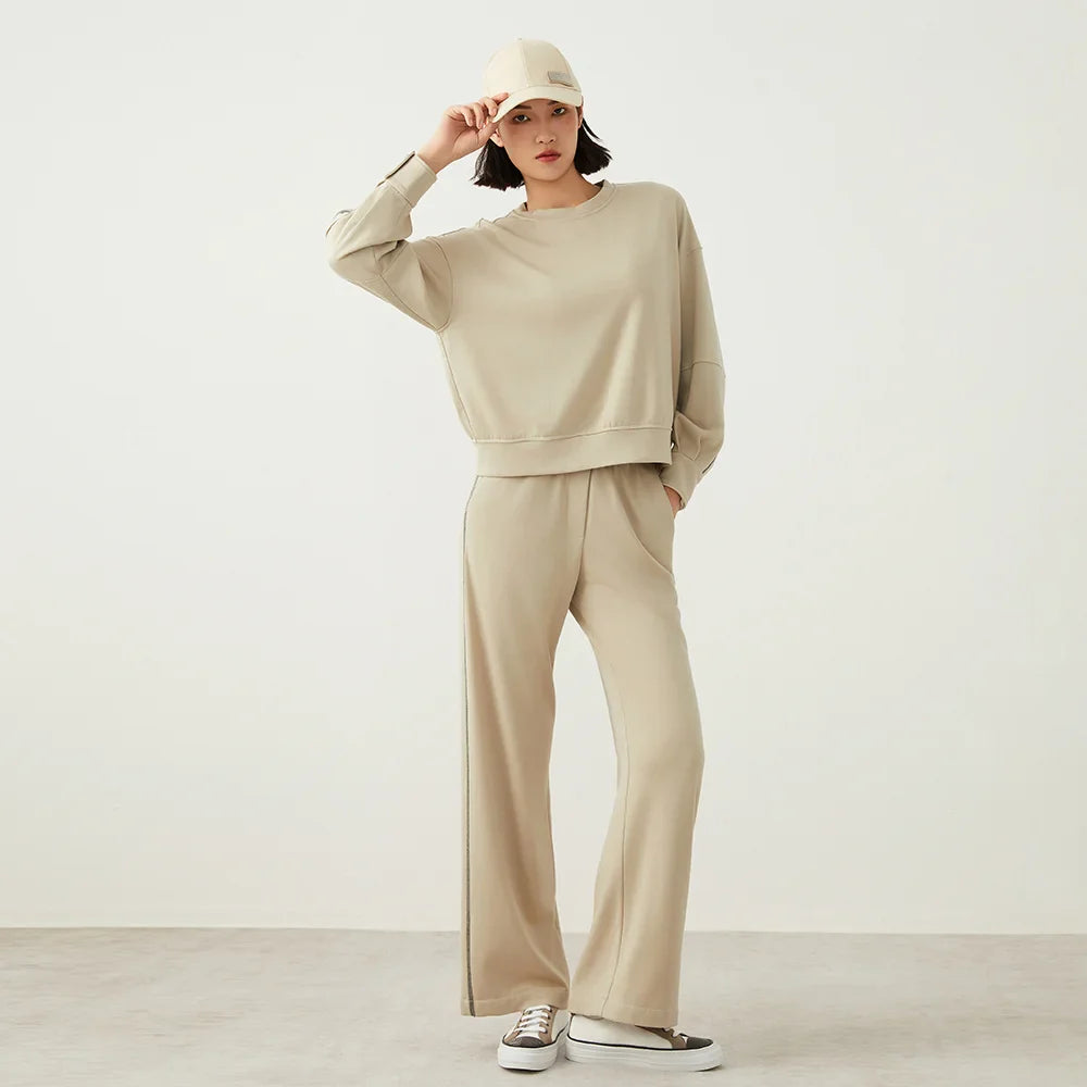 Crew Neck Wool Sweatshirt