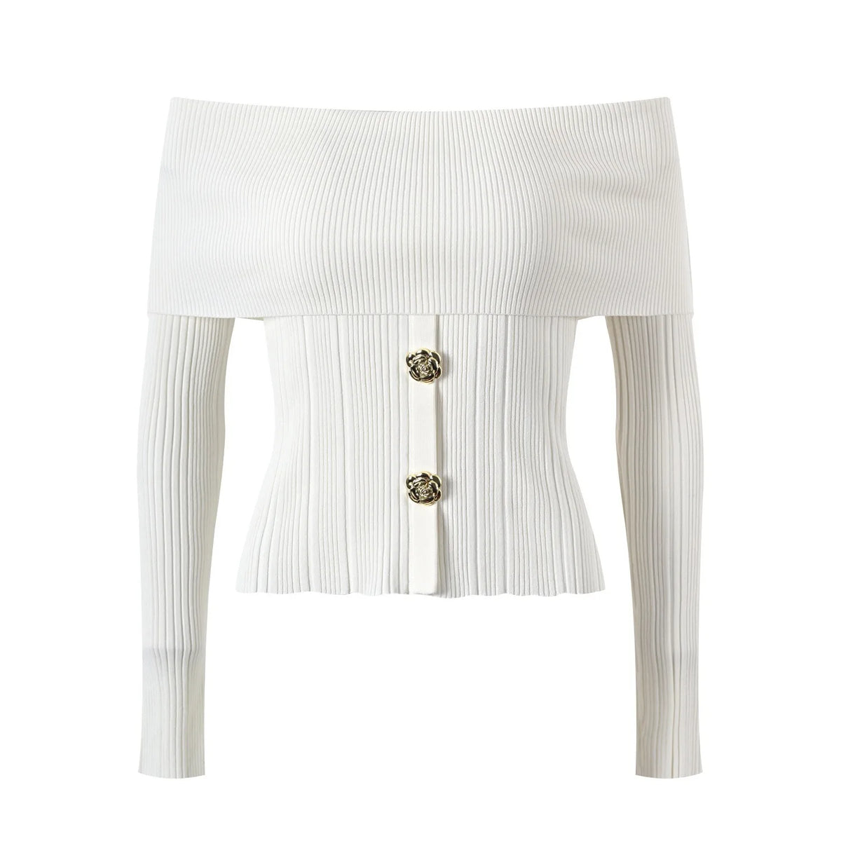 Newest Slash Collar Pullover Sweaters