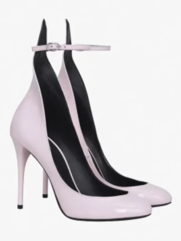 Stylish Buckle Strap High Heels