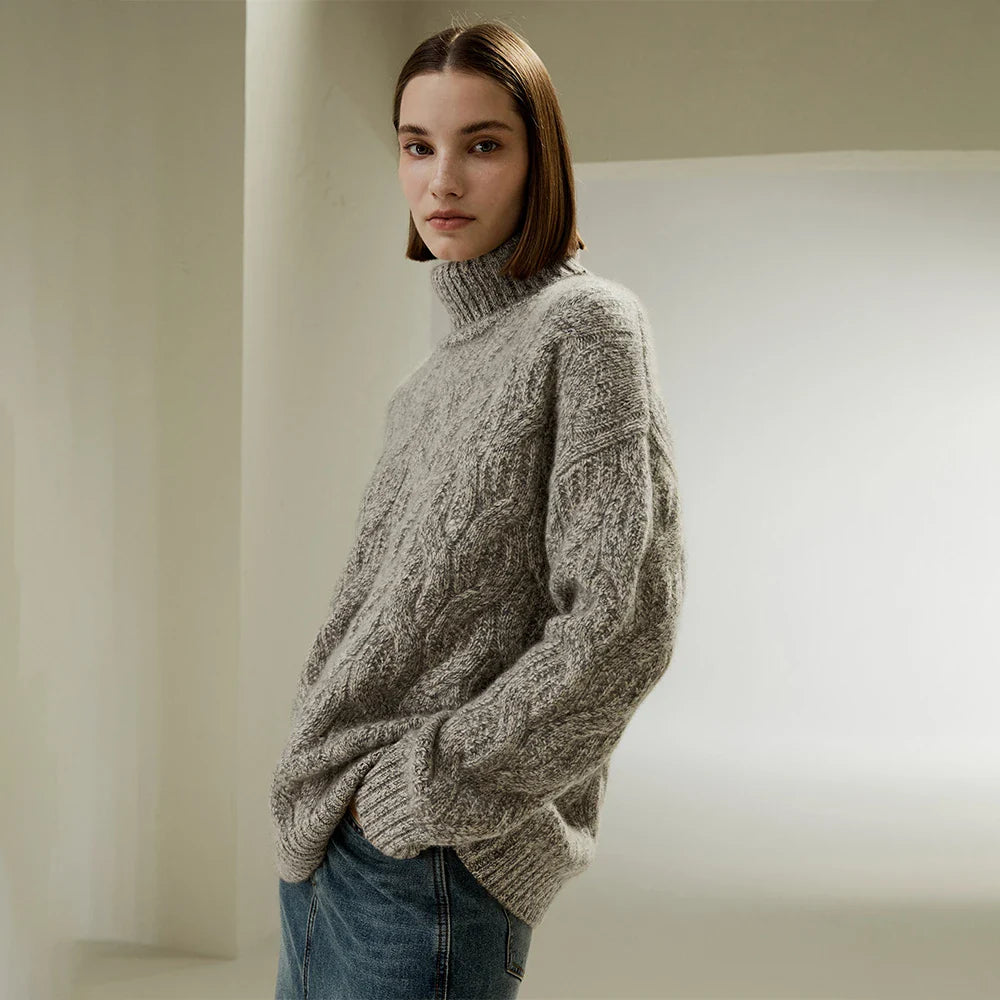 Versatile Ribbed Cashmere Sweater