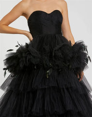 Luxury Tiered Lace Prom Gown