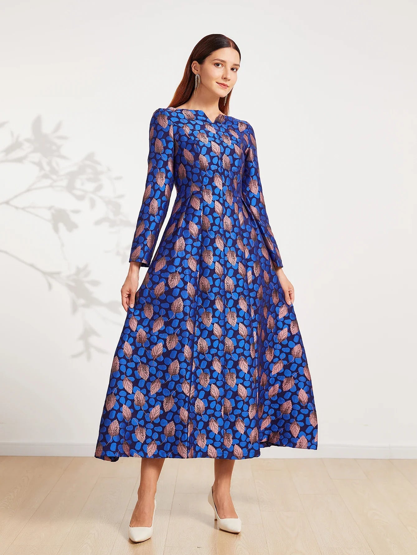 Exquisite Heavy Jacquard Formal Dress