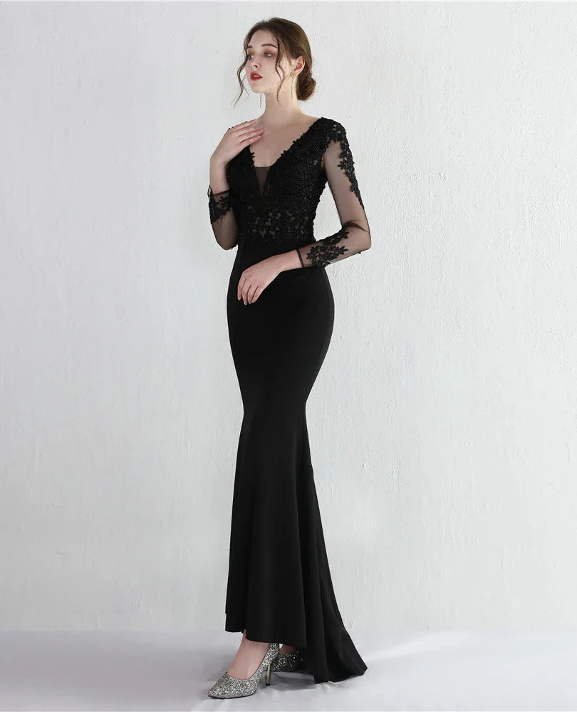 Elegant Mermaid Women's Maxi Gown
