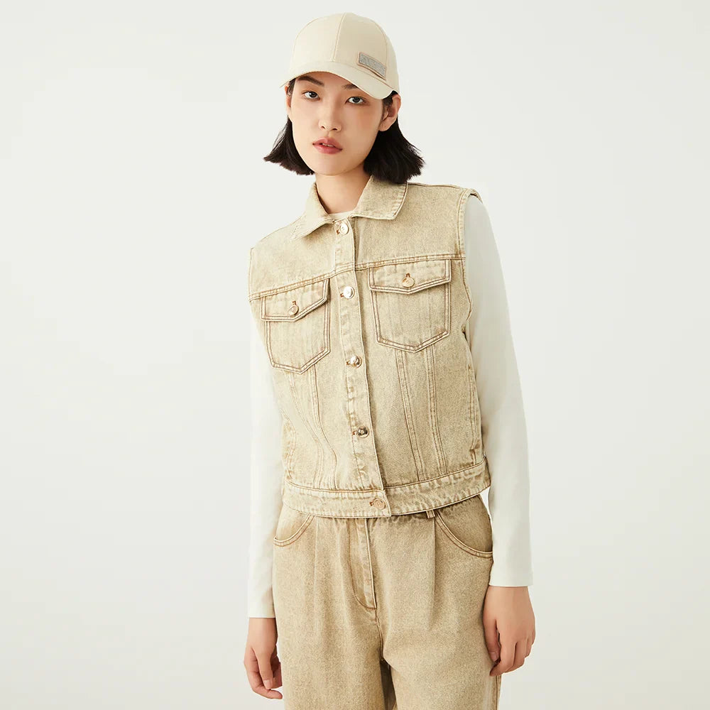 Snatched Me Denim Vest