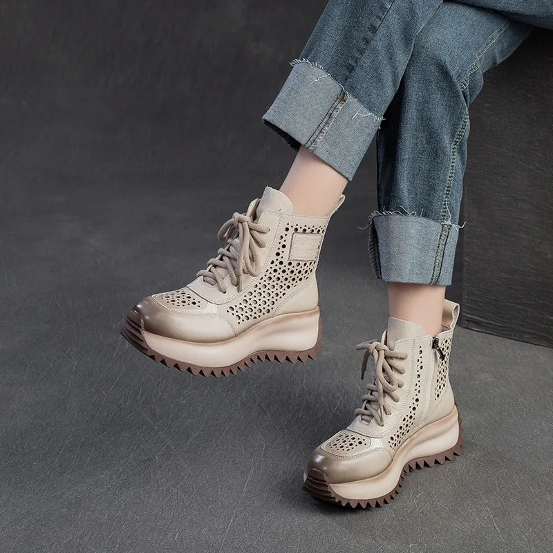 Good To Be Here Hollow Fashion Ankle Boots