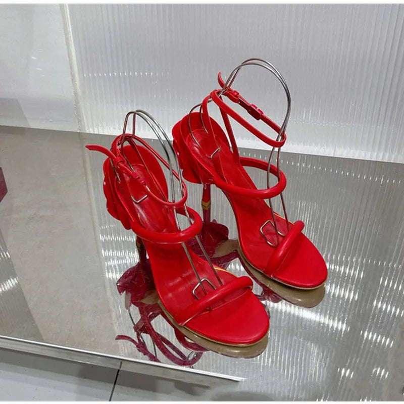 Glamorous Nights Floral Heels Sandals