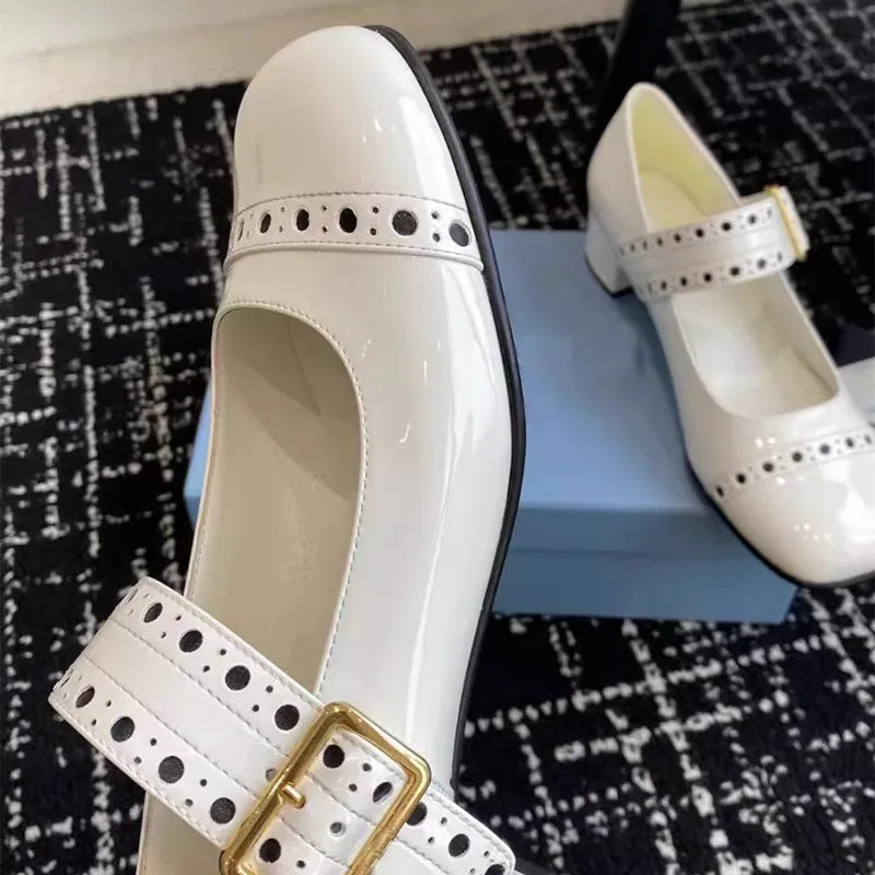 Fashion Hollow-out Mary Janes Shoes