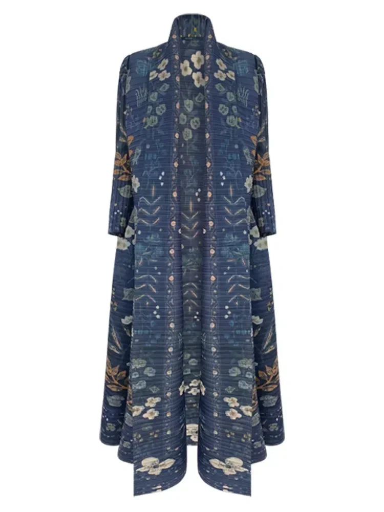 Foldable Collar Women's Trench Coat