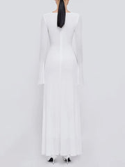 Draped Divinity Long Dress