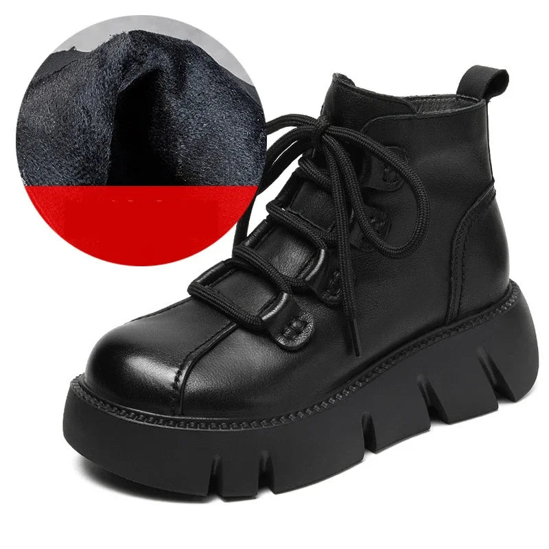 Comfy Platform Wedge Loafers Booties