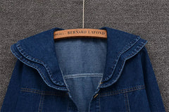 Smart Doll Collar Denim Jeans Jacket