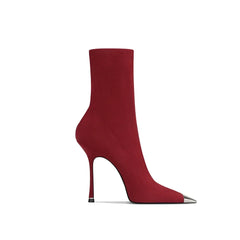 Stylish Square Toe Formal High Heels Boots