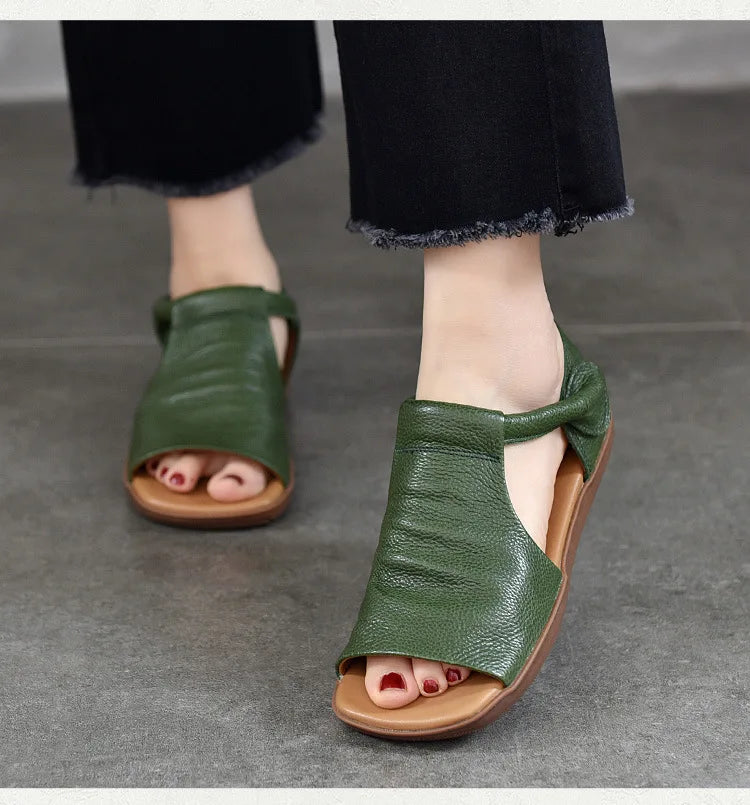 Comfortable Soft Peep-Toe Sandals