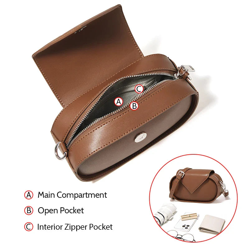 Adjustable Crossbody Zipper Bag
