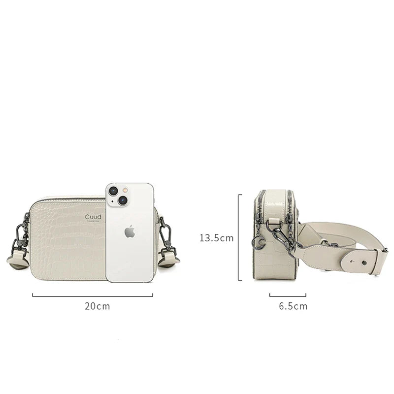 Loveappella Leather Shoulder Bag