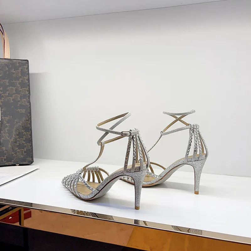 Narrow Band Gladiator High Heels