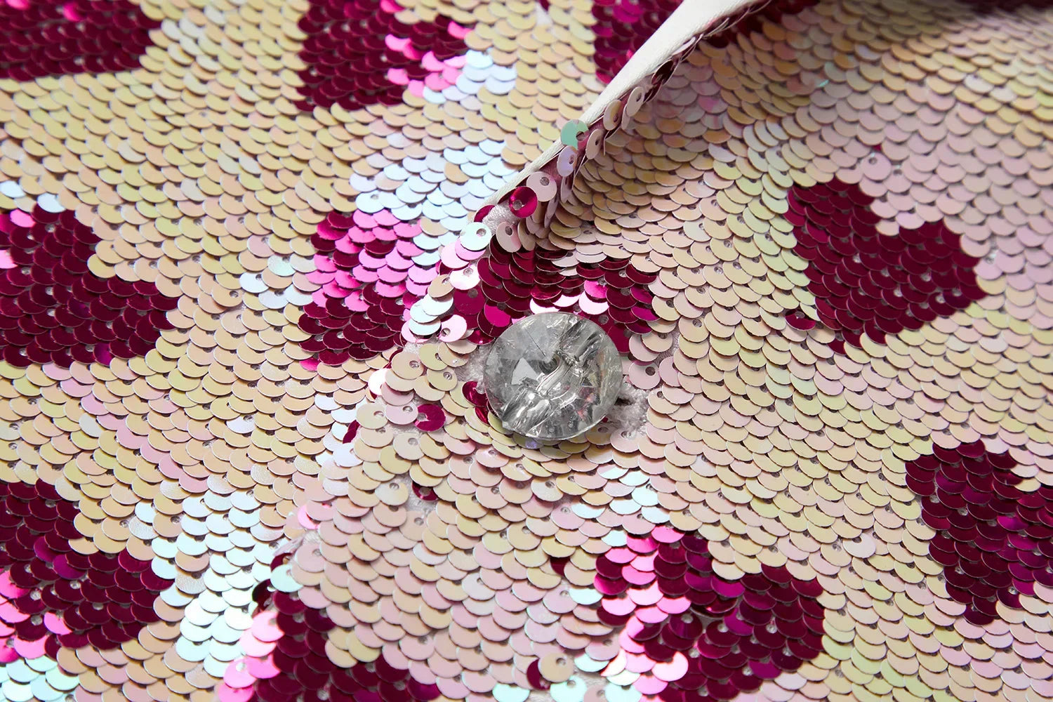 Sparkling Sequin Heart Pattern Blazer