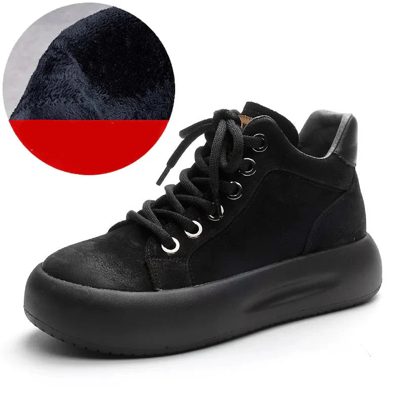 Lace-Up High Top Casual Boots