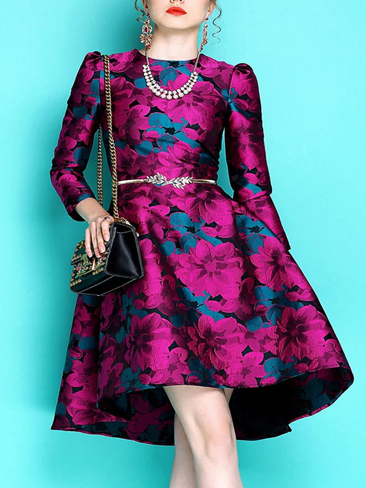 Keep You Accompanied Jacquard Party Dress