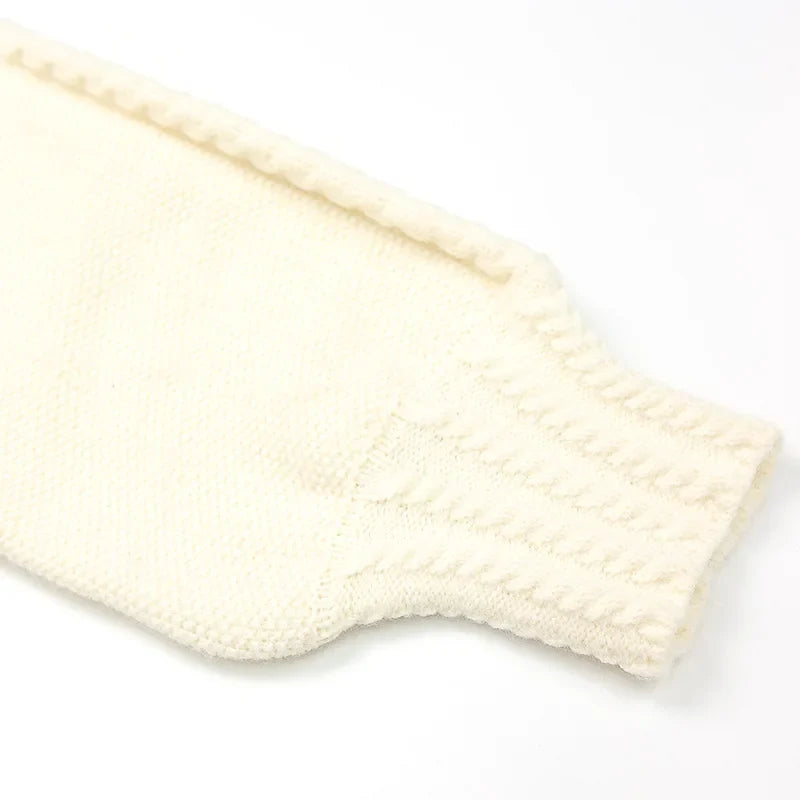 Flower Embroidery Cashmere Sweater