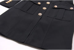 Classic Studded Button Dress Jacket