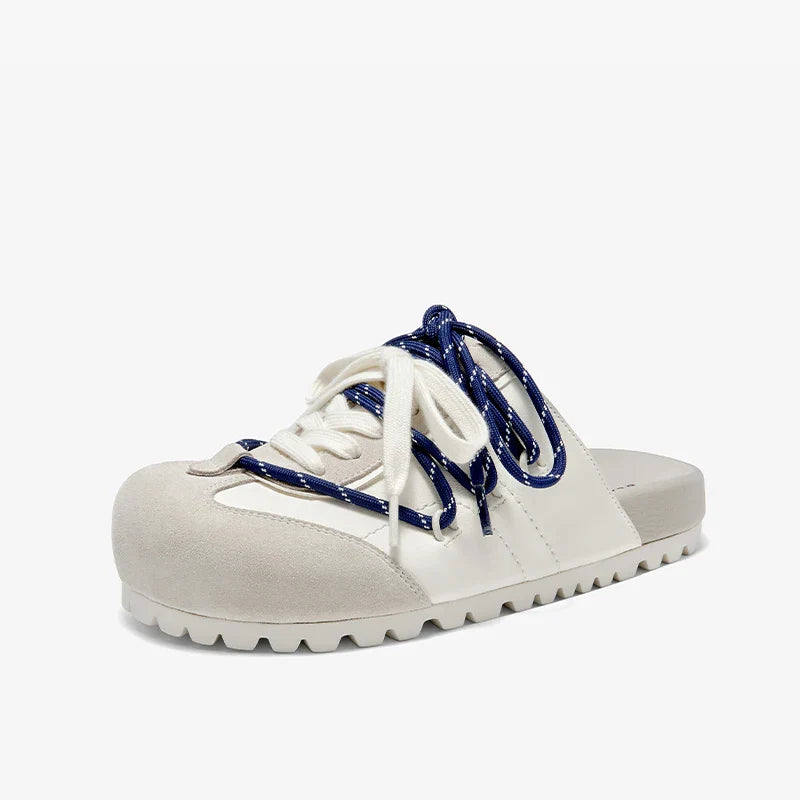 Beautiful Cross Tied Leather Slippers