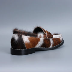 Luxury Natural Calf Hair Women's Loafers