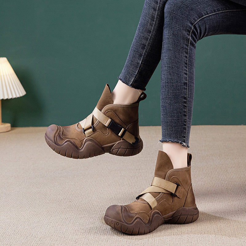 Ethnic Flats Suede Boots