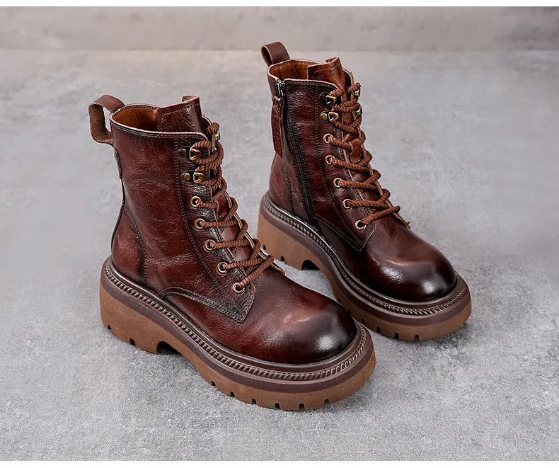 British Leather Ankle Boots