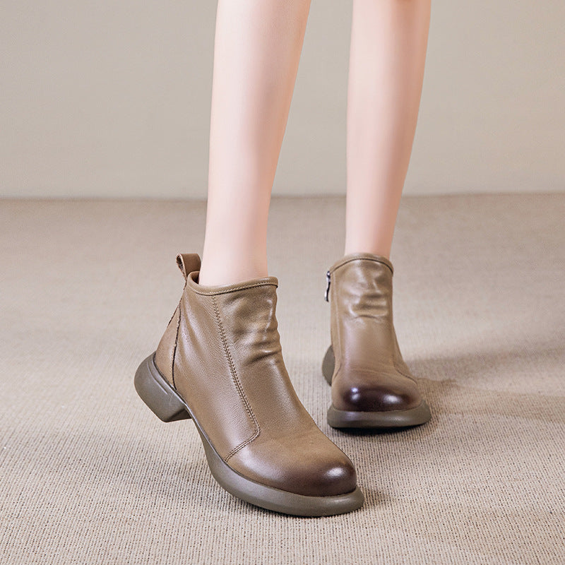 Soft Sole Motorcycle Ankle Booties