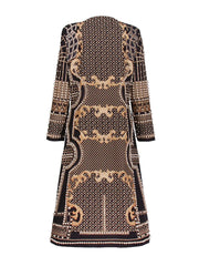 Temperament Color-Block Trench Coat