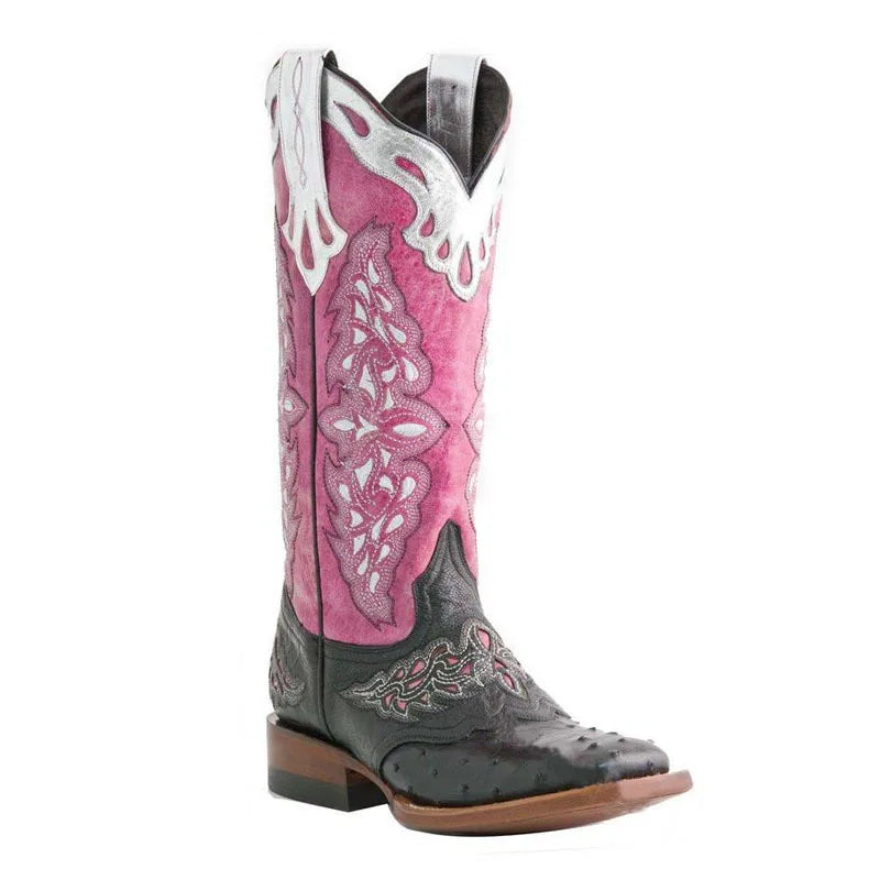 Western Embroider Knee High Boots