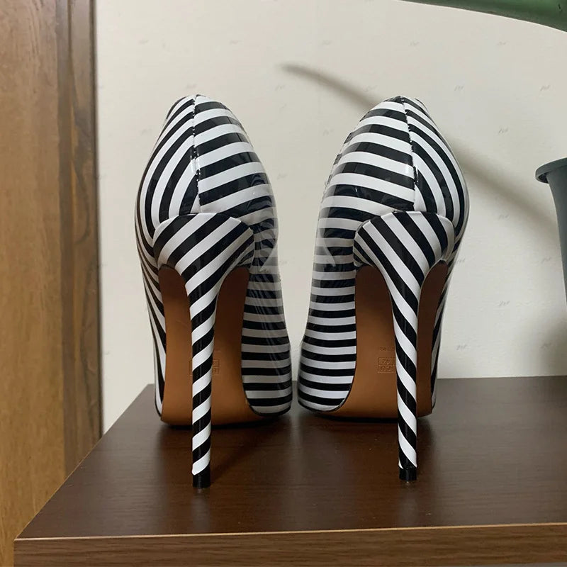 Zebra Stripe Women's High Heel