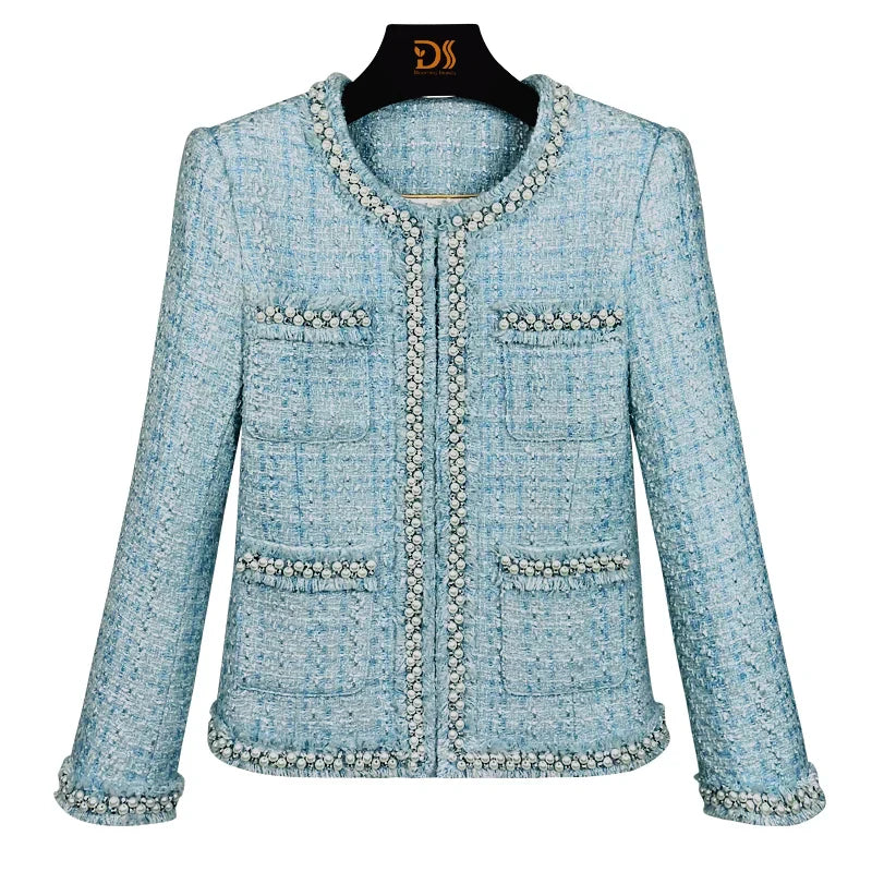 Elegant Coarse Floral Short Jacket
