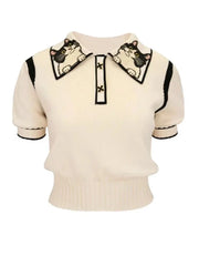 Short Sleeves Stylish Sweater