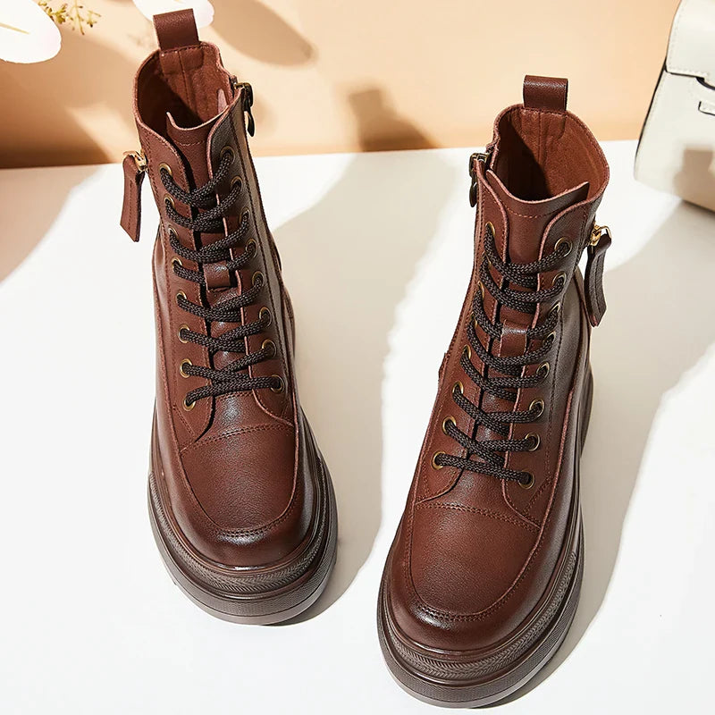 Thick Sole Short Ankle Boots