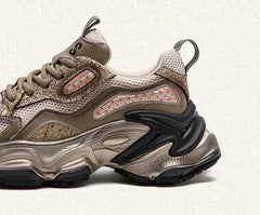 Air Mesh Flat Chunky Sneakers