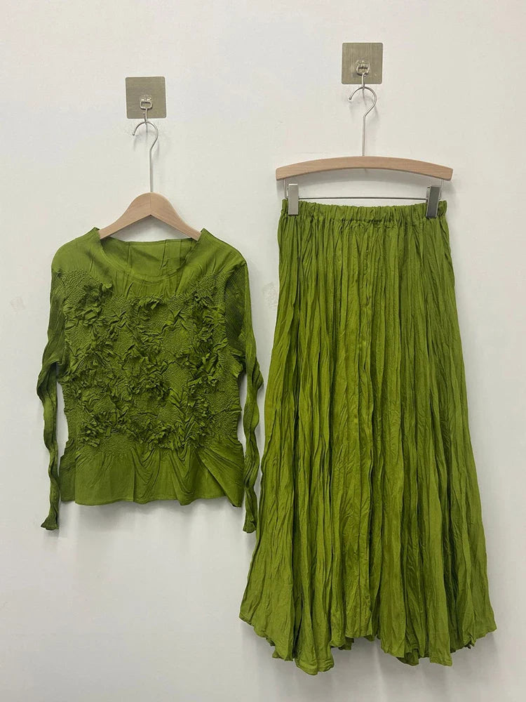 A-Line Pleated Formal Dress