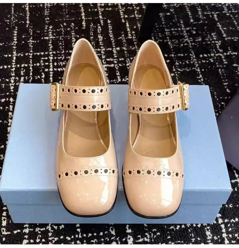 Fashion Hollow-out Mary Janes Shoes