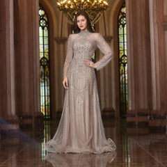 Elegant Arabic Chic Evening Dress