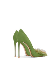 Modish Flower Banquet Stiletto High Heels