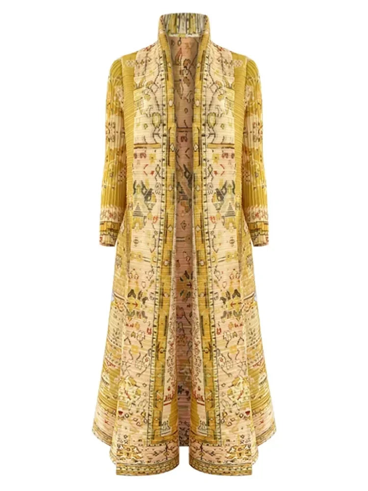 Foldable Collar Women's Trench Coat