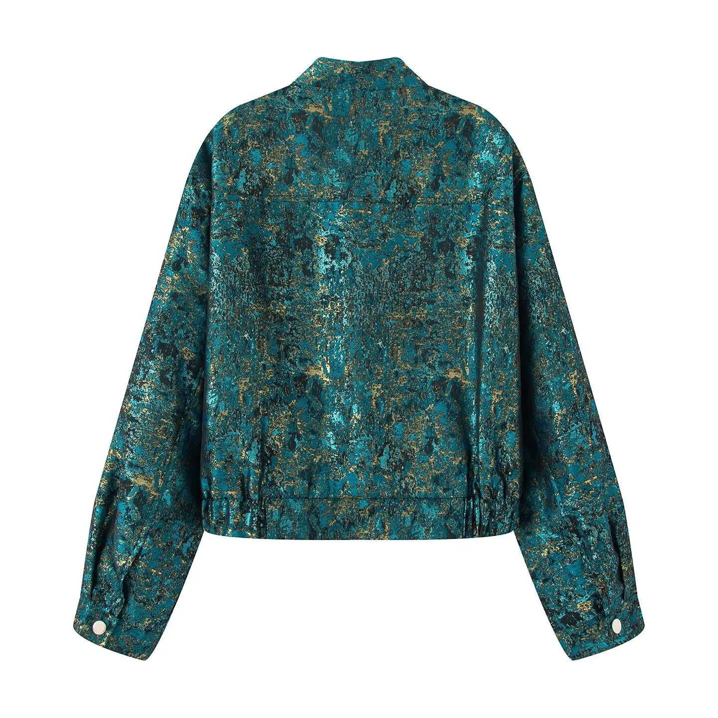 Refined Metallic Thread Texture Coat