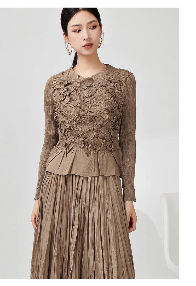 A-Line Pleated Formal Dress