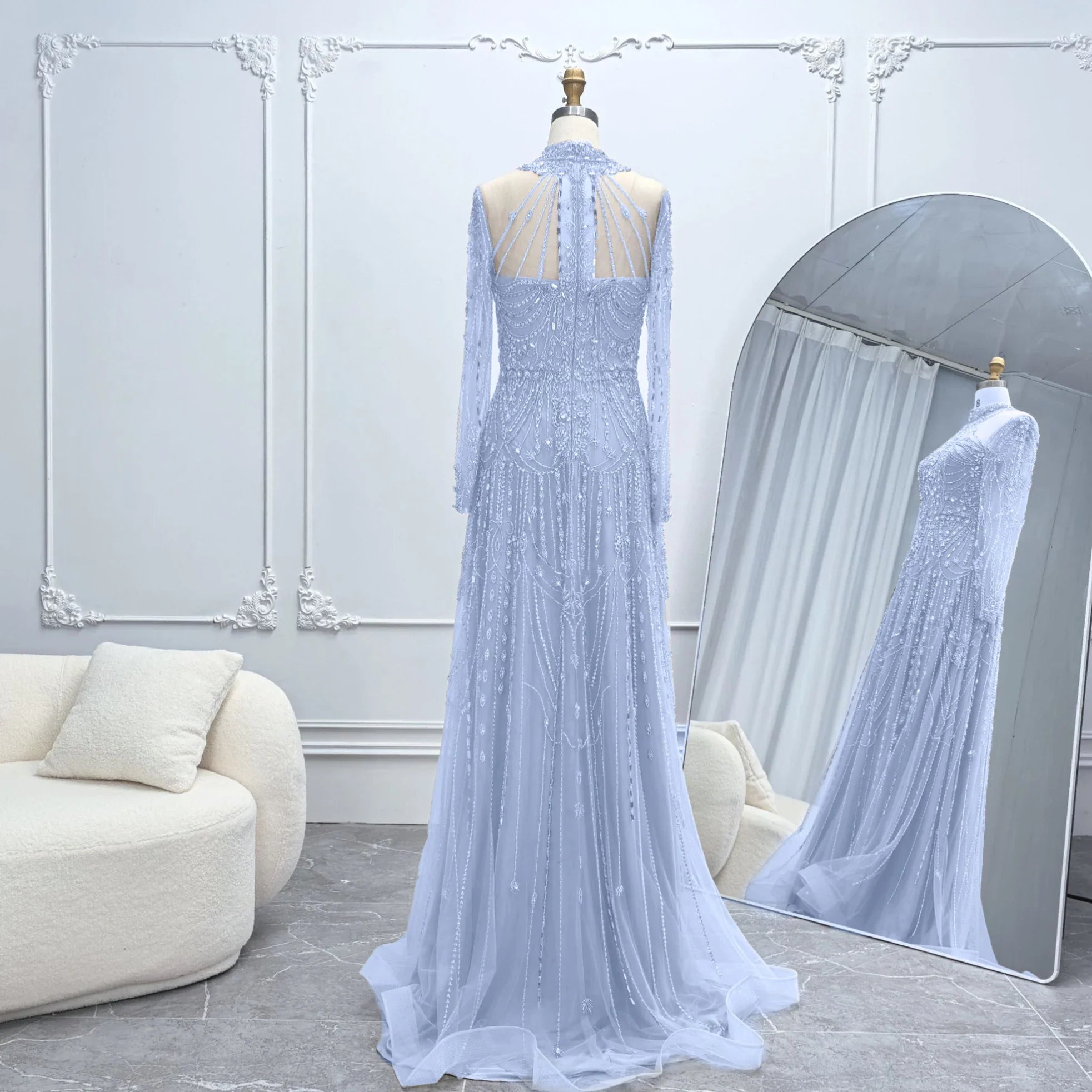 Elegant Arabic Chic Evening Dress