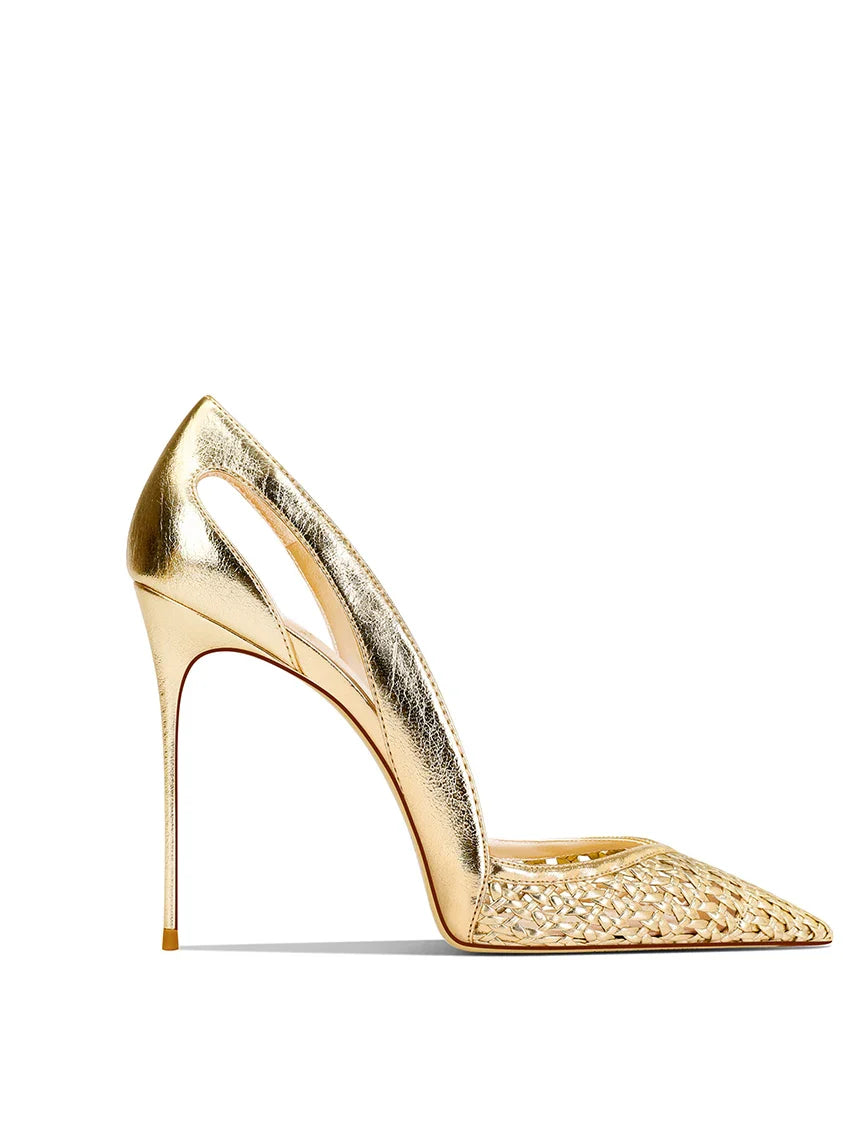 Premium Leather Pointed Stiletto High Heels